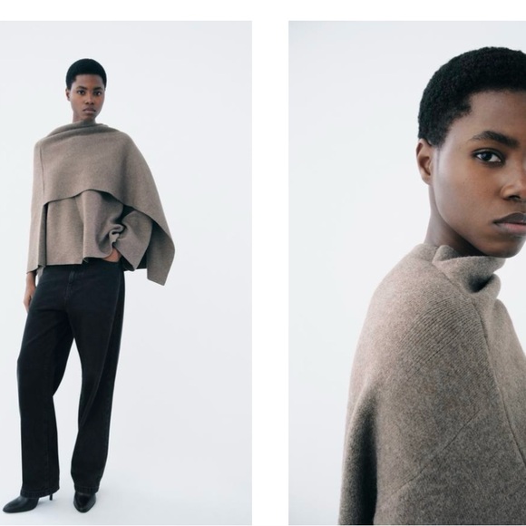 Zara Short Cape Jacket! - Picture 3 of 13